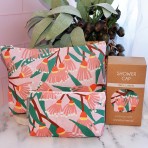 Cosmetic Bag | Blossom Branches | Linen | Large